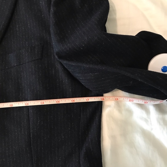 Men’s unisex XS Uniqlo Jil Sander J+ navy blue pinstripe blazer - Picture 6 of 8